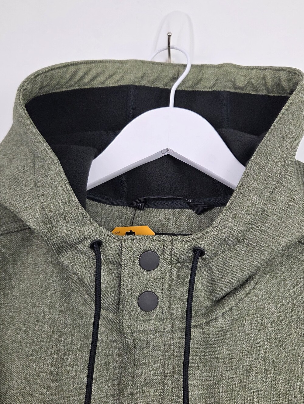 Carhartt Rain Defender Men's Hoodie Green Snap Front Fleece Lined Jacket XL - Picture 8 of 13